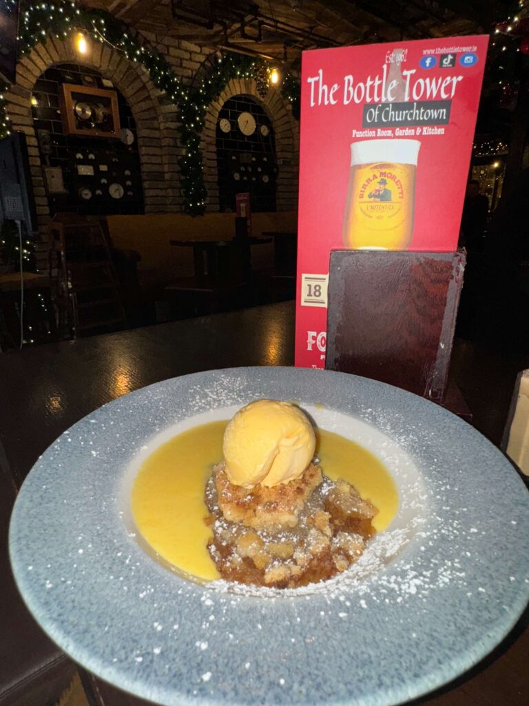 The Bottle Tower Apple Crumble